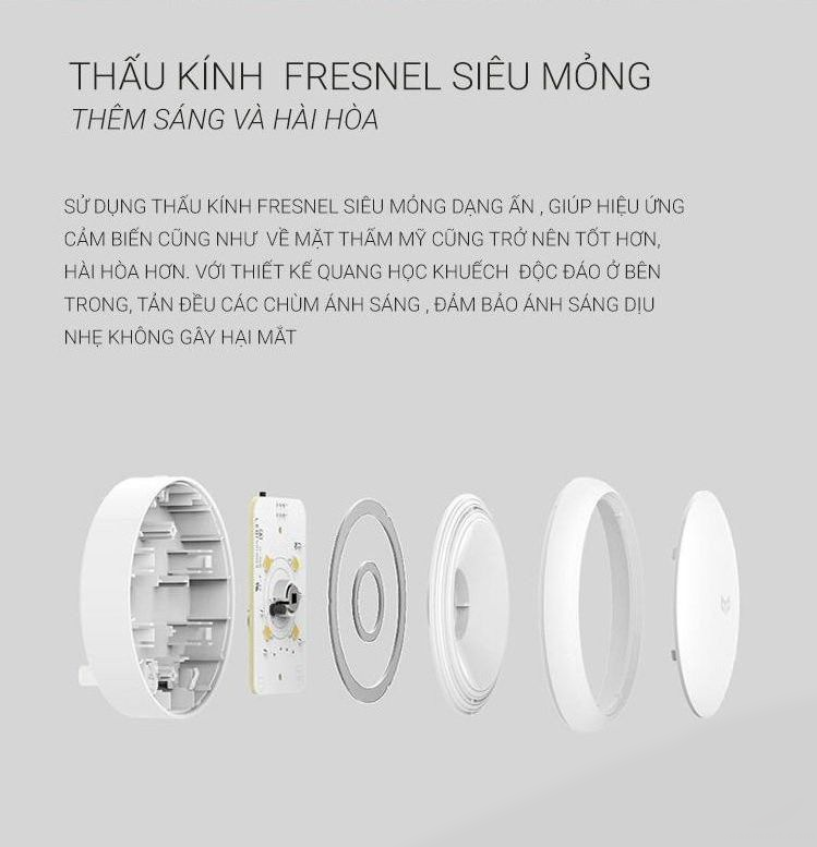 Đèn ngủ cảm biến Xiaomi Yeelight YLYD03YL cảm biến người, ánh sáng – Chính Hãng