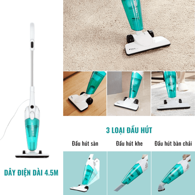 Model 2023 | 600W  Máy hút bụi cầm tay Deerma DX118C - Chính Hãng