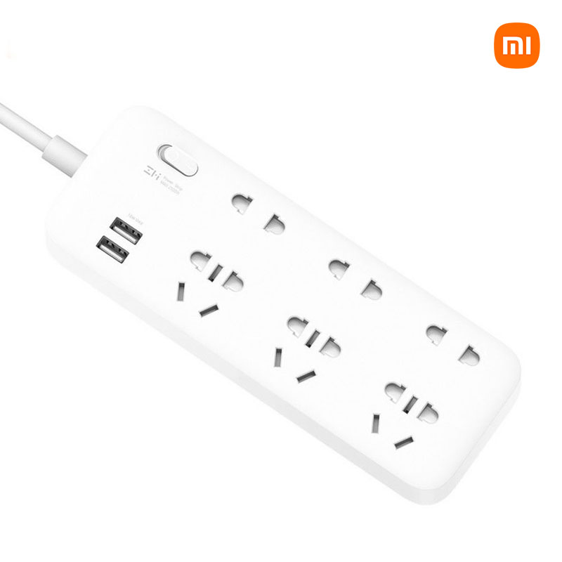 Ổ cắm Xiaomi Zmi Power Strip 9 Cổng và 2Usb ZMI CX05 2500W - Chính Hãng