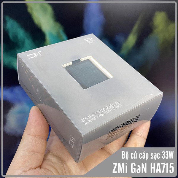 33W| sẵn | Củ sạc nhanh Xiaomi Zmi HA715 GaN 33W Kèm - Cáp CtoC - Chính Hãng