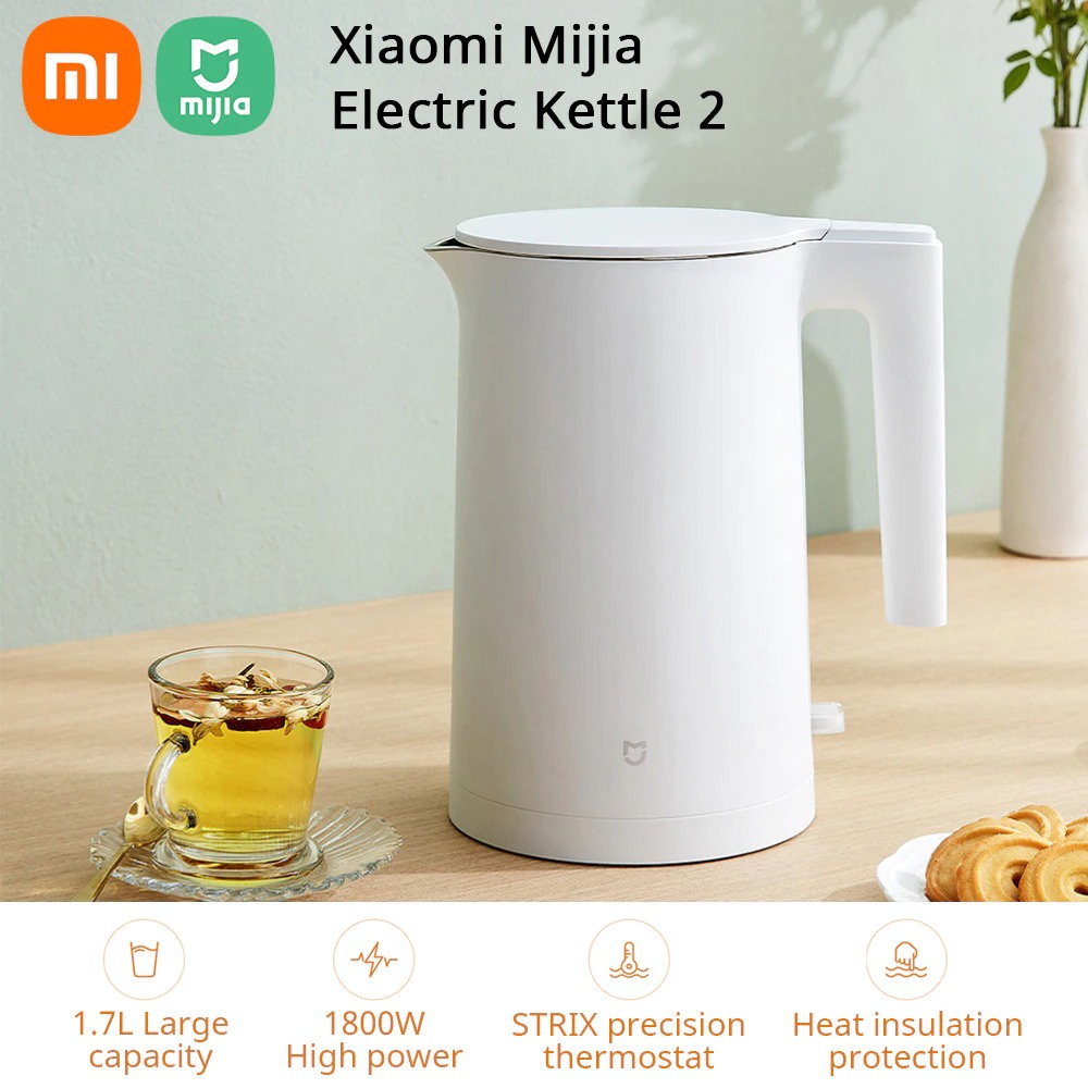 1L7 | Siêu To | Ấm đun siêu tốc Gen 2, Bình đun nước siêu tốc Xiaomi 1.7L MJDSH04YM - Chính Hãng