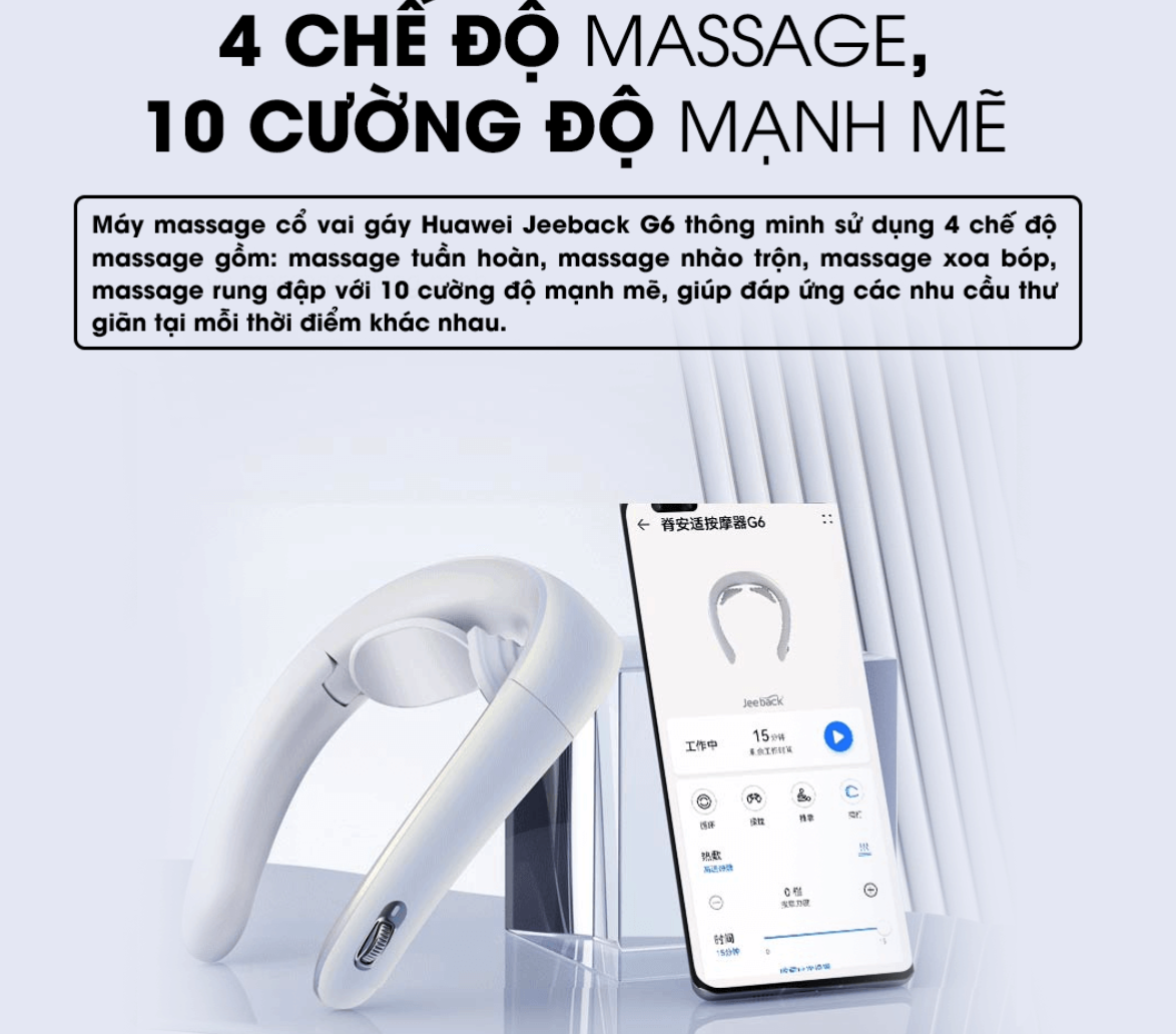Máy massage  thông minh  cổ vai gáy Jeeback G5 - Chính Hãng