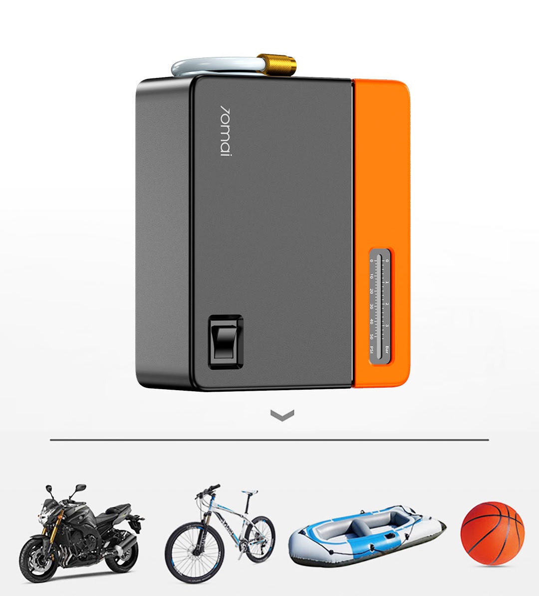 Máy bơm lốp xe ô tô 70MAI Mi Drive TP03 - TP04 Update - Chính Hãng