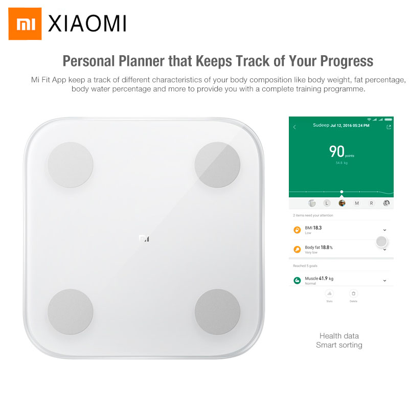Cân thông minh, cân sức khoẻ 13 chỉ số Xiaomi Mi Body Composition Scale Gen 2